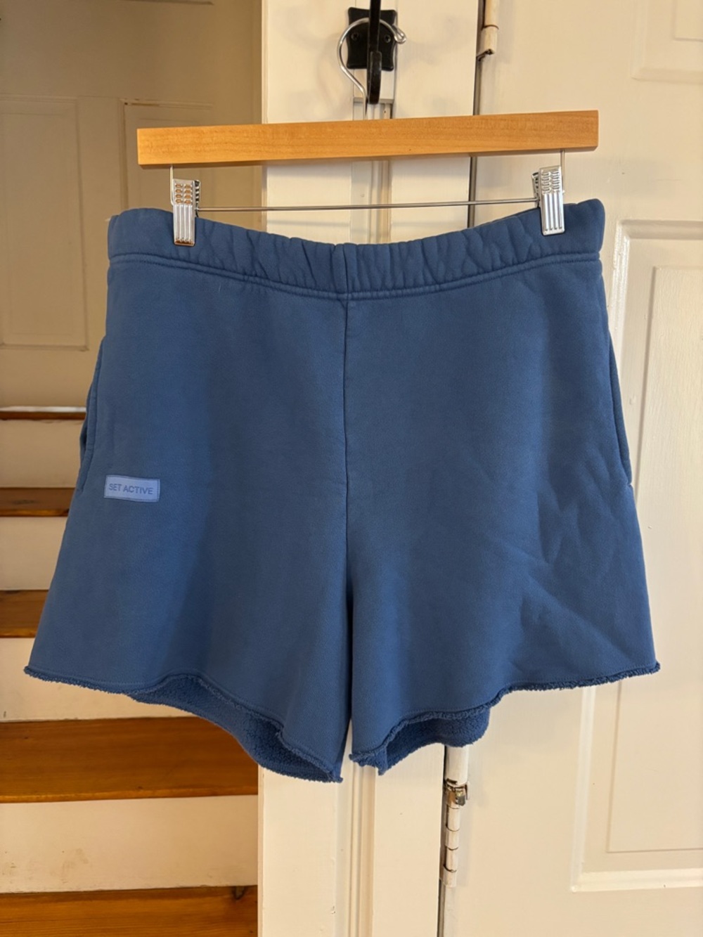 Set Active - The Heavyweight, Lagoon Blue, size Large, comfy, sweat shorts - Picture 2 of 3